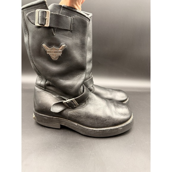 Vintage Harley Davidson Engineer Motorycle Harness Boots Size 13 US